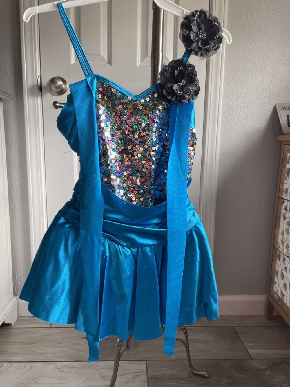 GENUINE Curtain Call SEQUIN girls jazz dance costume SIZE CHILD XL